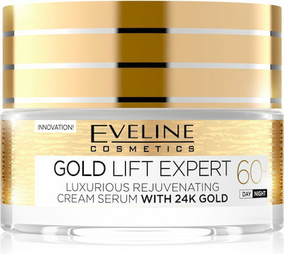 Eveline Gold Lift Expert 60+ Αnti-aging 24h Day/Night Cream Suitable for All Skin Types 50ml