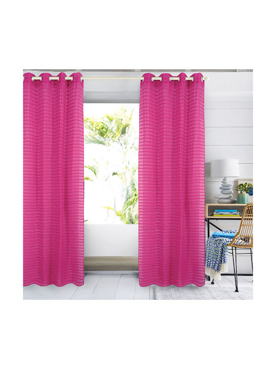 Das Home Vorhang mit Grommets 2084 Fuchsie 140x260cm