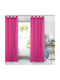 Das Home Vorhang mit Grommets 2084 Fuchsie 140x260cm