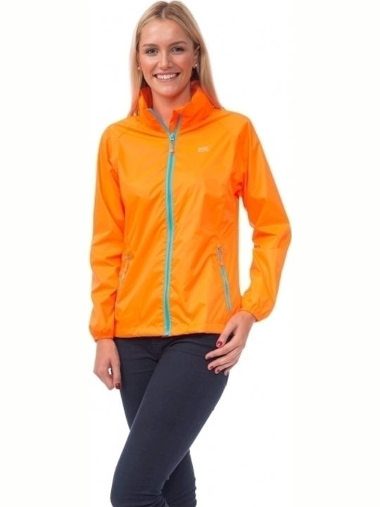 MAC In a Sac TargetDry Women's Short Sports Jacket Waterproof and Windproof for Winter Orange