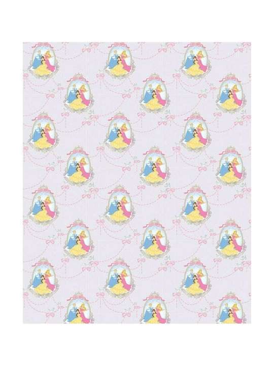 Disney Kinder Vorhang PR110 Princess mit Borte Lila 140x290cm