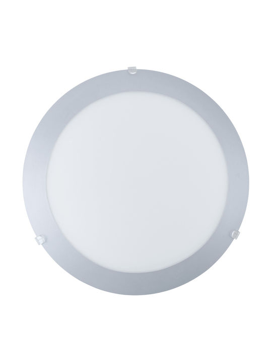 Eglo Mars Classic Glass Ceiling Mount Light with Socket E27 in White color 25pcs