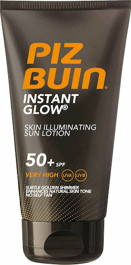 Piz Buin Lotion Instant Glow Αδιάβροχη Αντηλιακή Κρέμα Σώματος SPF50 150ml