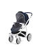 Babyono Mosquito Net for Stroller Happy Summer Made of Tulle with Elastic Band White 95x60x20cm