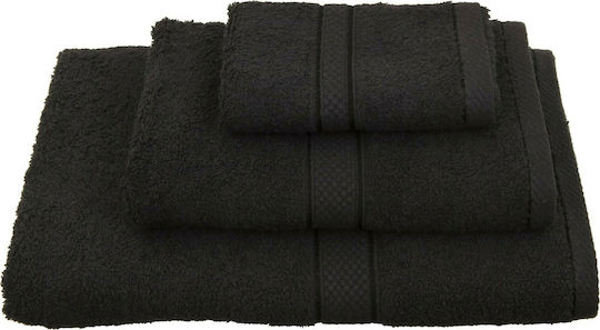 Viopros Badehandtuch Classic 80x160cm Schwarz Gewicht 480gr/m²