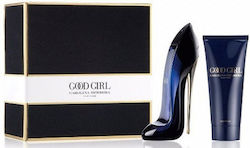 Carolina Herrera Good Girl Eau de Parfum 50ml & Body Lotion 75ml Women's Set with Eau de Parfum and Miniature Eau de Parfum