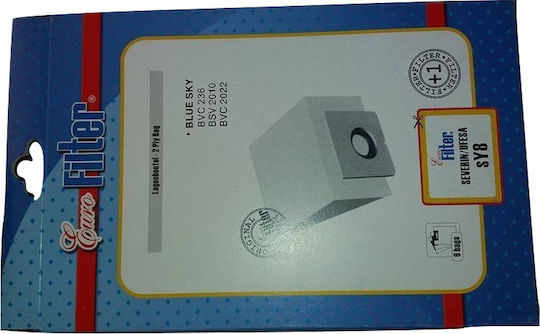 Euro Filter s Y8 Σακούλες Σκούπας 5τμχ Συμβατή με Σκούπα Moulinex / Severin