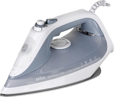 Braun TexStyle 7 Pro SI 7088 SI7088GY Dampfbügeleisen 2800W mit Rostfrei Platte und kontinuierlicher Dampfzufuhr von 50g/min