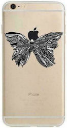 iNOS Art Theme Apple Butterfly Διάφανη (iPhone 6/6s)