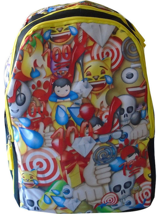 Paxos Emoji Fun Schulranzen Rucksack Grundschule, Grundschule Mehrfarbig