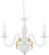 Aca Chandelier Candlestick 3xE14 White 50cm DLA12003P