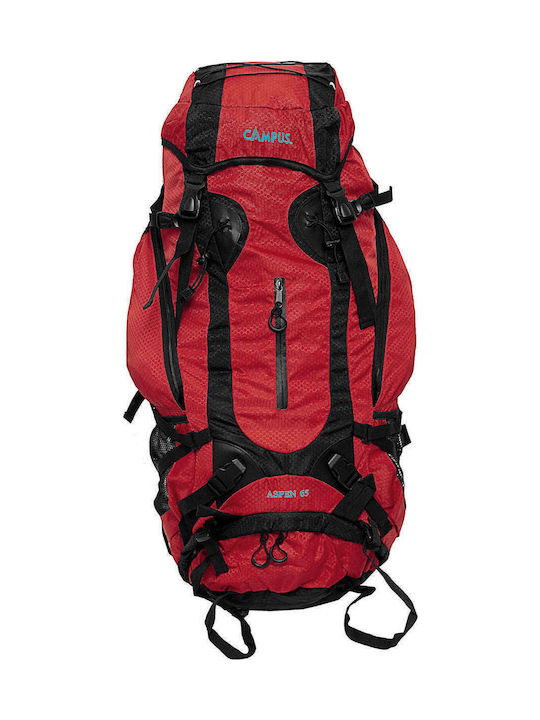 Campus Aspen 65 Waterproof Mountaineering Backpack 65lt Red/Black 810-2008-9