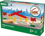 Brio Toys Railway Crossing Accesorii de Cale Ferată din Lemn pentru 3++ Ani