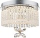 Globo Lighting Mathilda Classic Ceiling Light with Integrated LED and Crystals 28pcs Silver