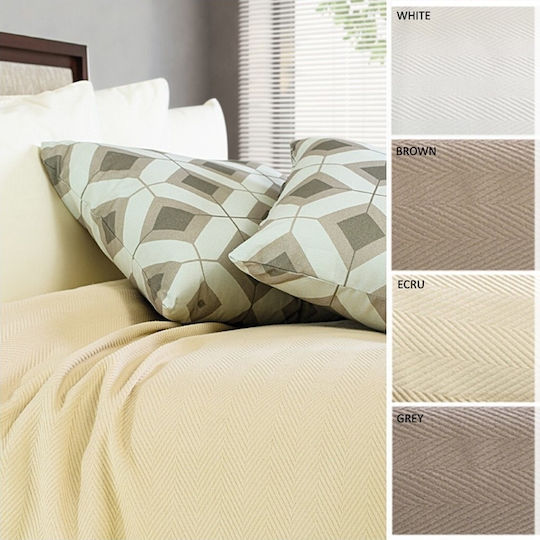 Vesta Home Κουβέρτα Πικέ Υπέρδιπλη 230x250εκ. Γκρι