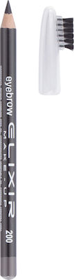 Elixir Eyebrow Pencil Creion rezistent la apă pentru Sprâncene 200 Davy's grey