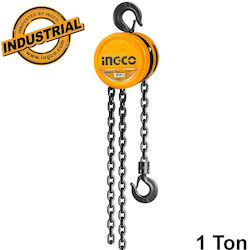 Ingco HCBK0101 Παλάγκο Αλυσίδας για Φορτίο Βάρους έως 1t