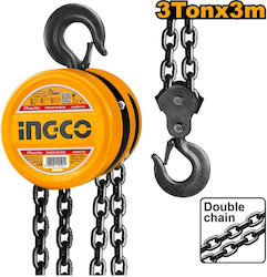 Ingco HCBK0103 Παλάγκο Αλυσίδας για Φορτίο Βάρους έως 3t
