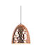 Zaros Pendant Light Copper with Socket E27 33x33x30cm