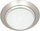 Spot Light Πλαφονιέρα Οροφής 18εκ. Ασημί με Ντουί G9