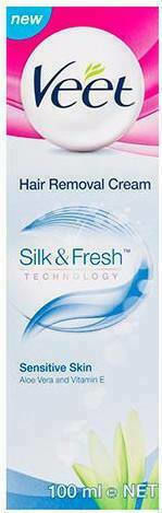 Veet Silk & Fresh Hair Removal Cream Kit for Body 100ml