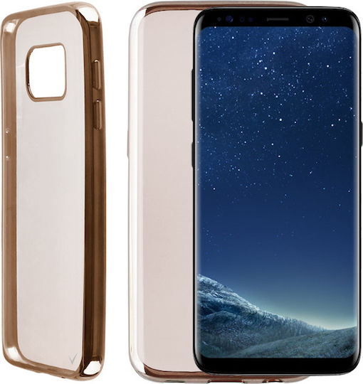 Volte-Tel Electroplating Задна корица Силикон Златист (Galaxy S8+)