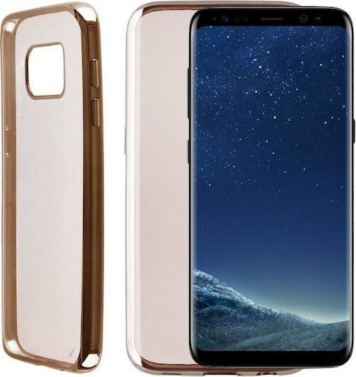 Volte-Tel S8 Umschlag Rückseite Silikon Gold (Galaxy S8)