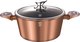 Berlinger Haus Metallic Line Aluminum Stockpot 4lt / 24cm Rose Gold Collection