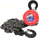 Geko Chain Hoist 2Τx2,5m for Weight Load up to 2t Red