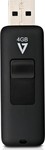 V7 Retractable 4GB USB 2.0 Stick Black