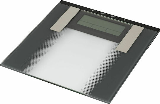 Sanitas SBG 21 Digital Badezimmerwaage mit Körperfettmessung in Silber Farbe
