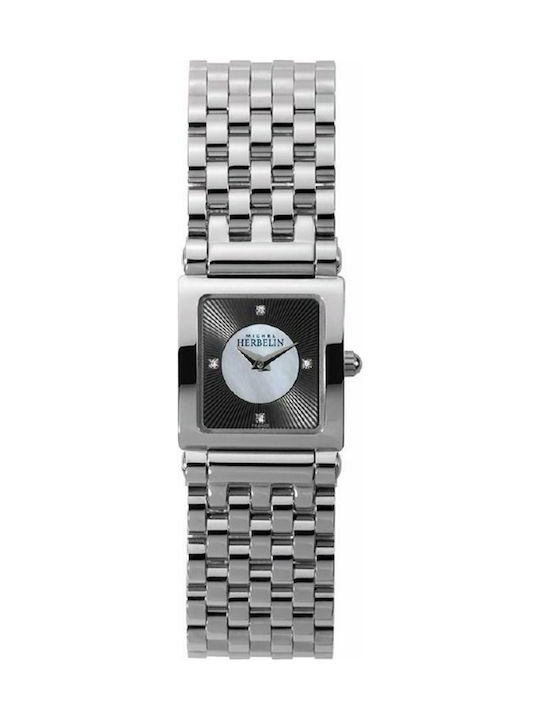 Michel Herbelin Watch with Silver Metal Bracelet