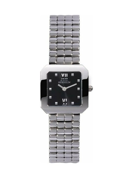 Michel Herbelin Watch with Silver Metal Bracelet