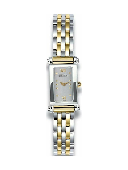 Michel Herbelin Watch with Gold Metal Bracelet