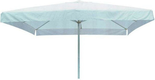 Professioneller Quadratischer Aluminium Garten- und Terrassen-Sonnenschirm Cashton Ecru 3x3m