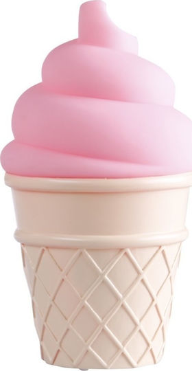 A Little Lovely Company Led Παιδικό Διακοσμητικό Φωτιστικό Ice Cream Ροζ