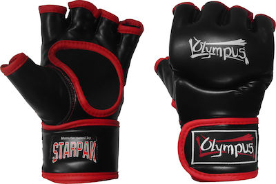 Olympus Sport Γάντια ΜΜΑ από Συνθετικό Δέρμα Μαύρα