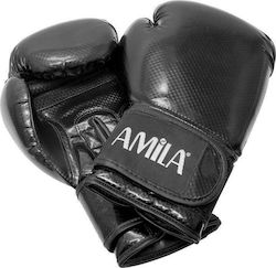 AMILA Synthetic Leather Boxing Competition Gloves Black