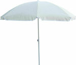 HomeMarkt Foldable Beach Umbrella Diameter 2m White