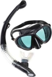 Fortis Μάσκα Θαλάσσης Silicone with Snorkel Set 274-1832 in Black color 274-1832