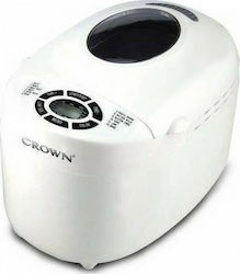 Crown Bread Maker 850W with Container Capacity 1250gr and 12 Baking Programs