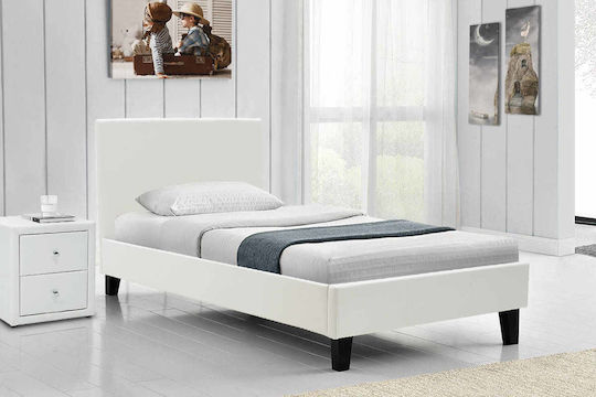 Nevil Einzelbett für Matratze 100x200cm White