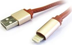 USB-A към Lightning кабел Кафяв 1м