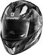 Shark Ridill Oxyd Black/Chrome/Anthracite Full Face Helmet with Sun Visor ECE 22.05 1550gr Black/Chrome/Anthracite HE0505EKUA