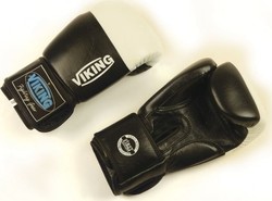 Viking Big Target Leather Boxing Competition Gloves Black