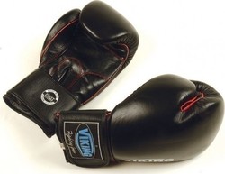 Viking GS-1003 Leather Boxing Competition Gloves Black