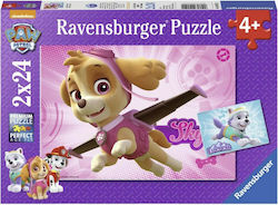 Детски Пъзел Disney: Paw Patrol - Skye & Everest за 4+ Години 48бр Ravensburger