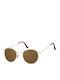 Montana Eyewear Ανδρικά Γυαλιά Ηλίου με Χρυσό Μεταλλικό Σκελετό και Καφέ Φακό S92B