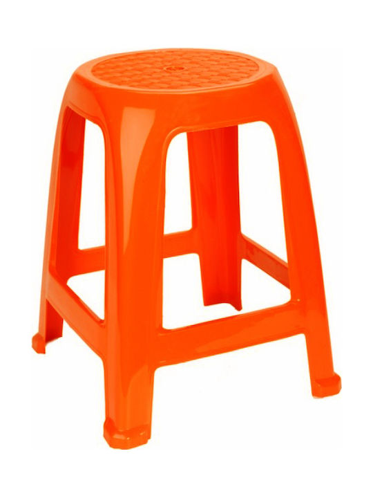 Stool Outdoor Plastic Stool Tied Orange Orange