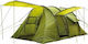 Escape Castle 6 Campingzelt Tunnel Grün mit Doppeltuch 3 Jahreszeiten für 6 Personen 460x185cm